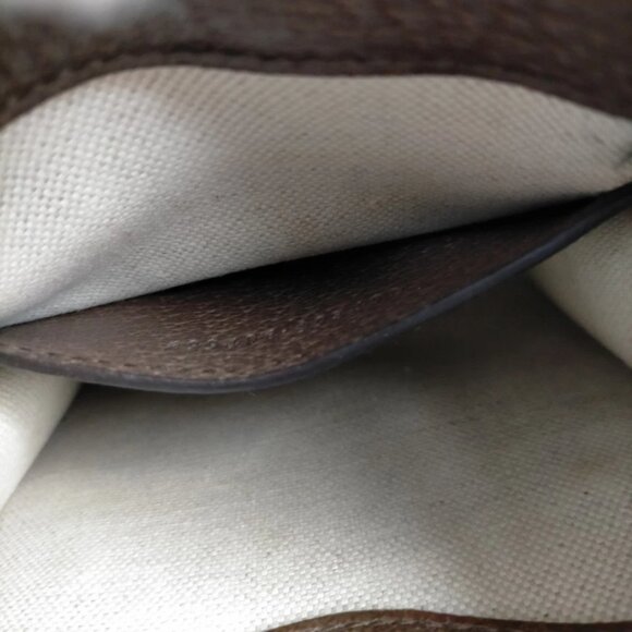 Gucci Hand Bag Brown Leather and Canvas 1194-040725 - Picture 11 of 13